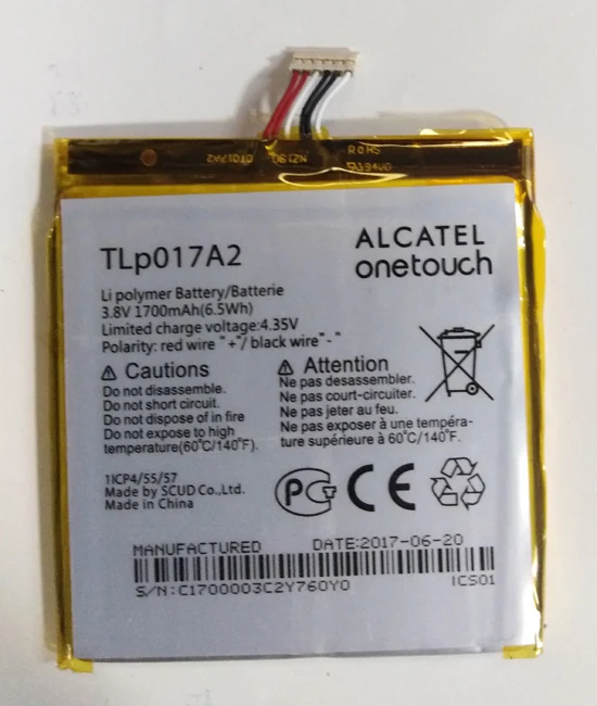 Аккумулятор TLP017A2 для Alcatel One Touch Idol Mini OT6012 6012A 6012 Вт 6012E 6012D S530T 1700 мАч сменные батареи