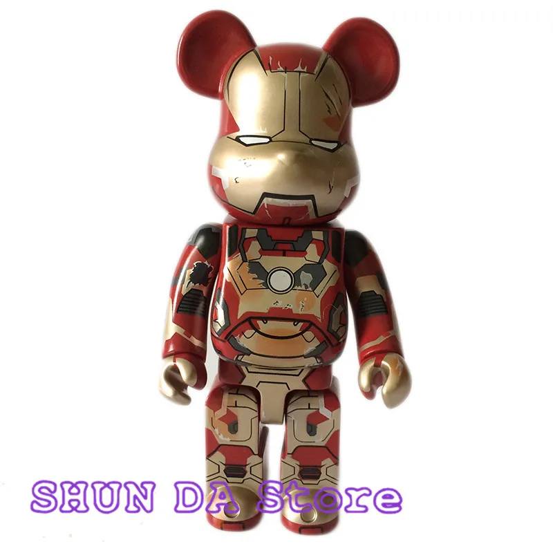 

11inch 28cm 400% Bearbrick Be@rbrick Iron man PVC Action Figure Collectible Model toy Gifts SD52