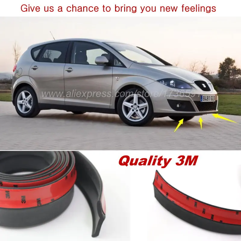 Car Bumper Lip For SEAT Altea 2004Onwork / Make car lower Body Kit