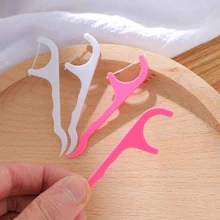 2018 heißer JETTING 25Pc Dental Bleach Interdentalbürste Saubere Zähne Stick Kunststoff Zahnstocher Zahnseide Pick Mundhygiene Zahnseide