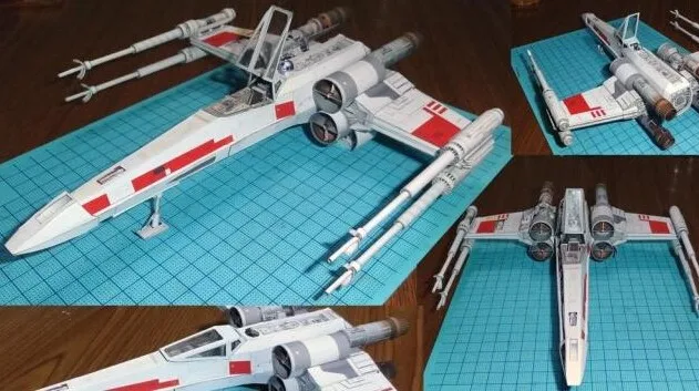 Бумага модель Star Wars x крыло х Истребитель Самолет DIY Интеллектуальное развитие игрушка