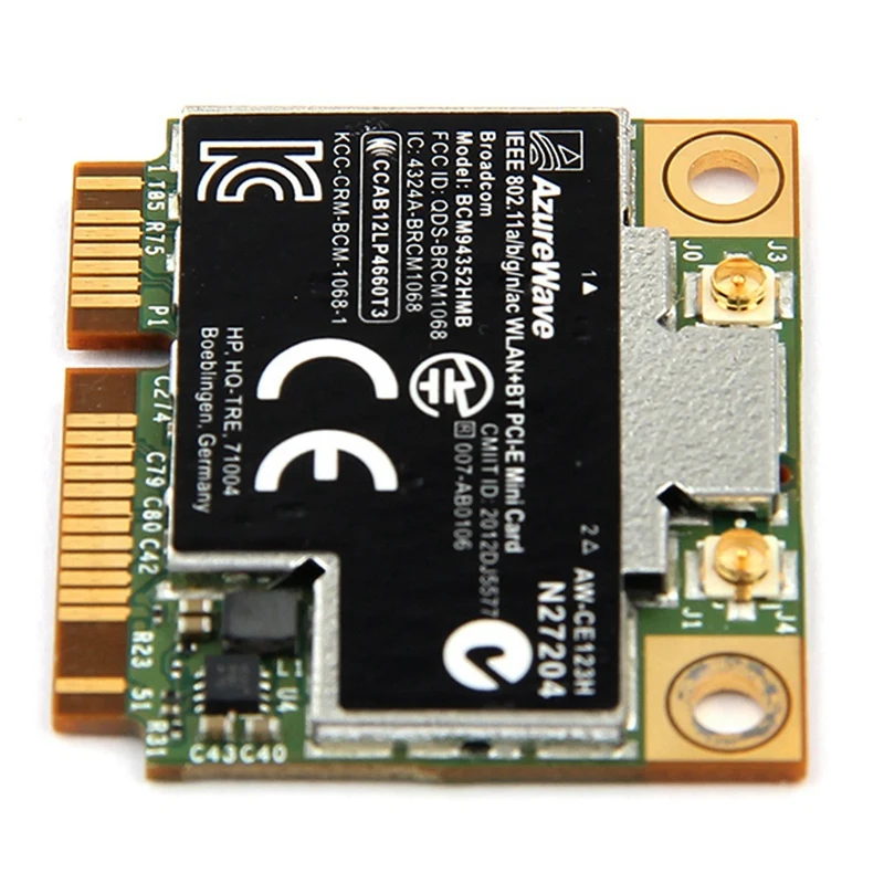 Двухдиапазонный Bcm94352Hmb Bcm94352 802,11/Ac 867 Мбит/с Wifi Bluetooth 4,0 Mini Pci-E беспроводная карта Aw-Ce123H Wi-Fi