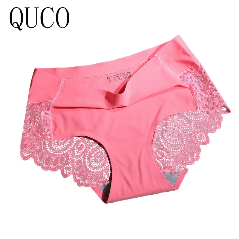 QUCO brand women undewear Chinese Style Floral Printed Low Rise Women