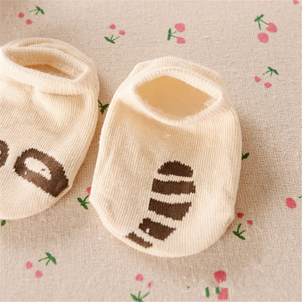 3 пары противоскользящие Детские носки резиновые ноги хлопковые носки для маленьких мальчиков животного для девочек короткие носки по голень новорожденных браслеты младенческой Bobbysock