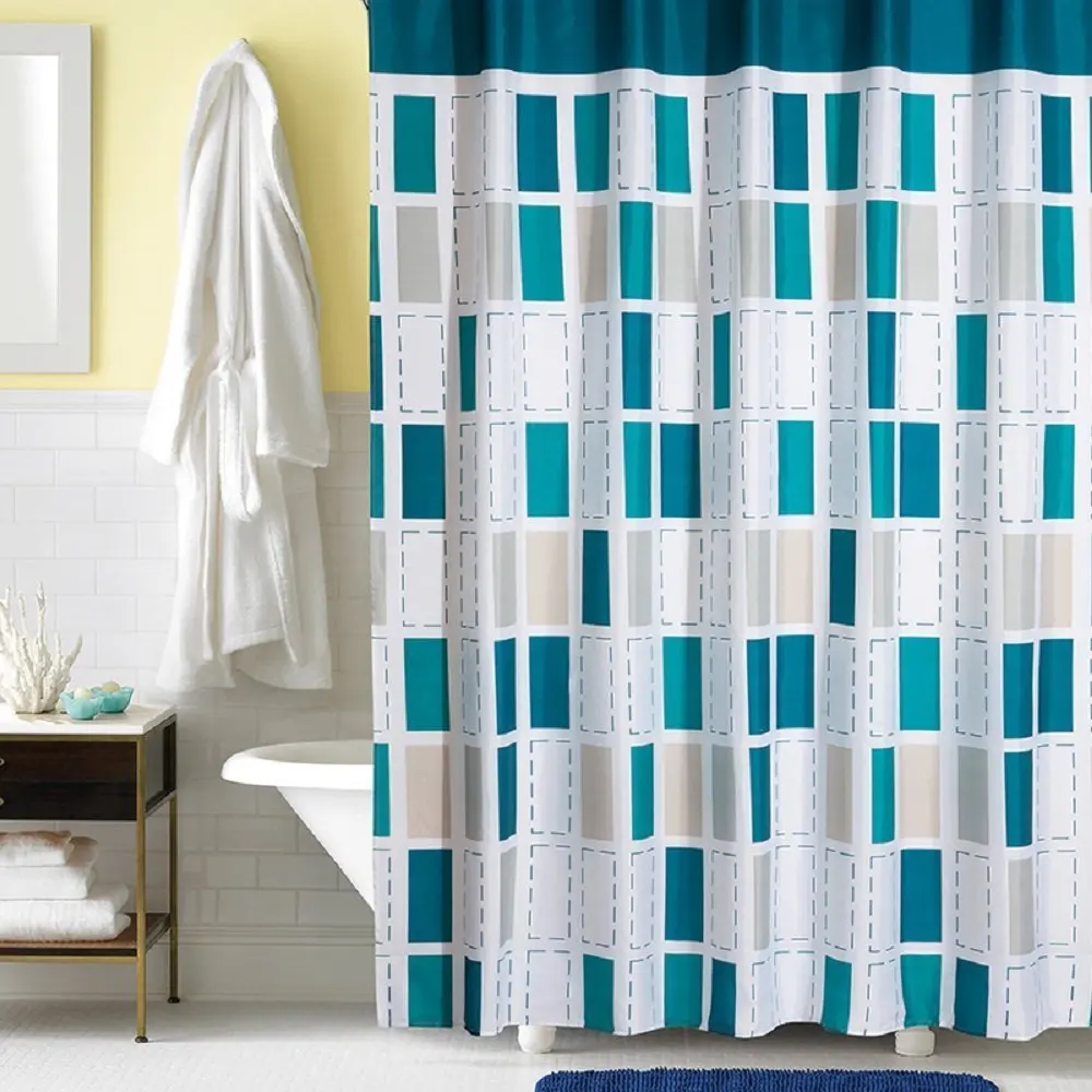 Ufaitheart Checkered Fashion Shower Curtain 72 x 72 Inch Polyester