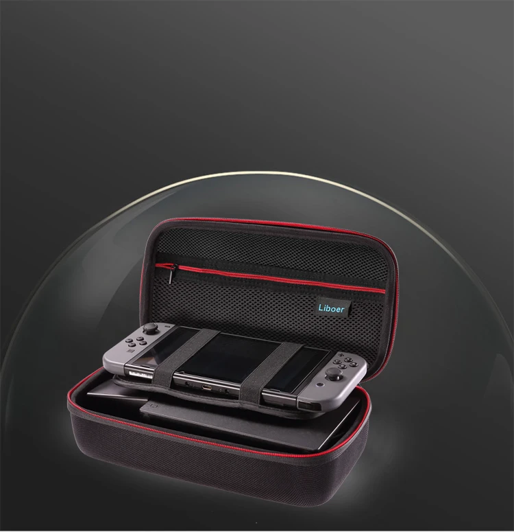 Hard Storage Carrying Case Portable Travel Bag with Handle for Nintendo Switch Console JoyCon Controller AC Adapter Charger BN30 07