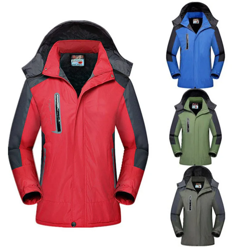 Ski Suit Thermal Snowboard Jacket Men Camping Clothes Equipment Winter Hooded Skiing Hiking Jackets Waterproof Windbreaker (12)