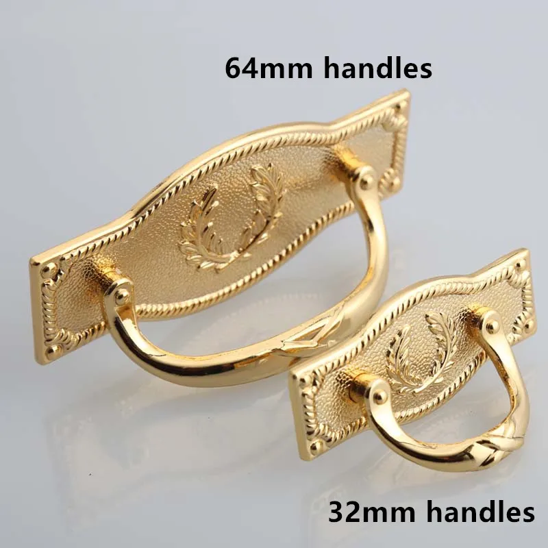 Золотые ручки для мебели 32 мм 64 2 5 дюйма 1 25 дюйма|gold furniture handles|knobs pullsknob pull handle |