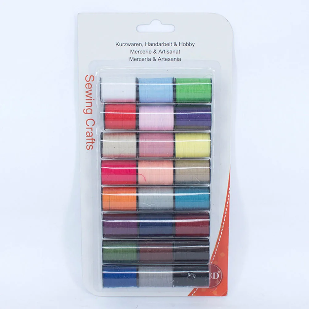 

24PCS 24 Colour Set Sewing Knitting Thread Finest All Purpose Hand Stitching Reel