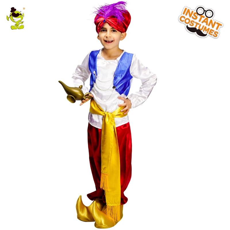 QLQ Halloween Child Arabian Prince Costume Imitation Arab Clothes for