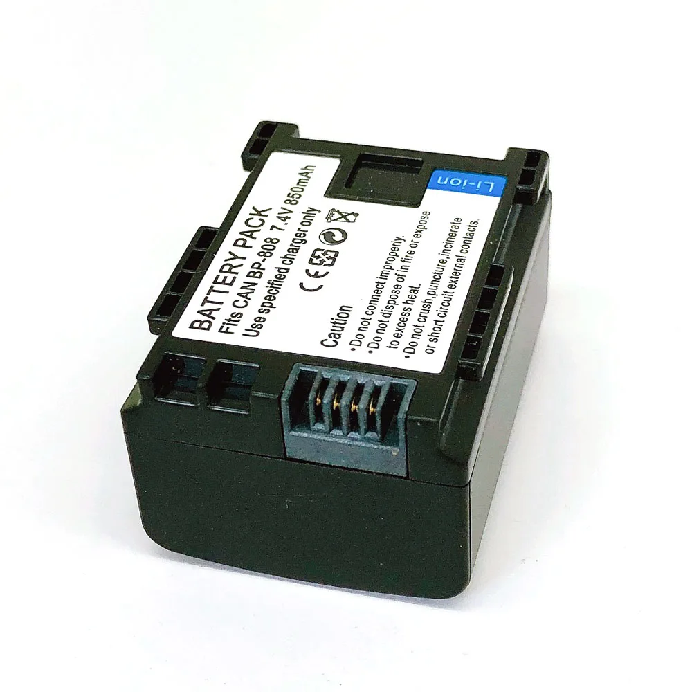 BP-808 BP808 BP 808 Батарея для Canon BP-809 BP-819 BP-827 FS200 FS21 FS22 FS100 FS10 FS11 HF200 HF20 HFS100 S10 FS300 Батарея