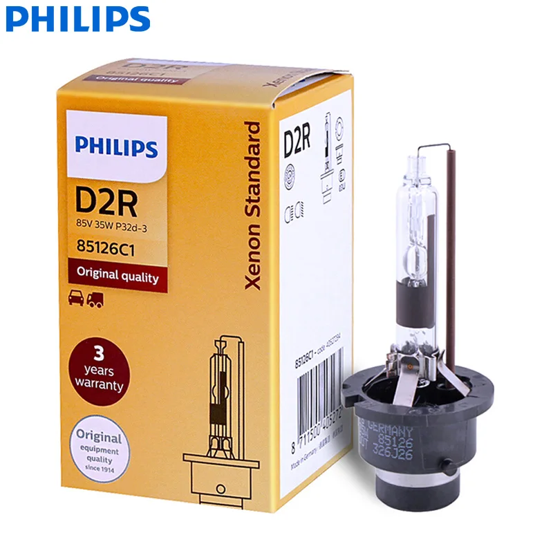 

Philips Xenon Standard D2R 85126C1 35W Original Xenon HID Head Light Car Bulb Auto Lamp ECE OEM Quality Made in Germany (Single)