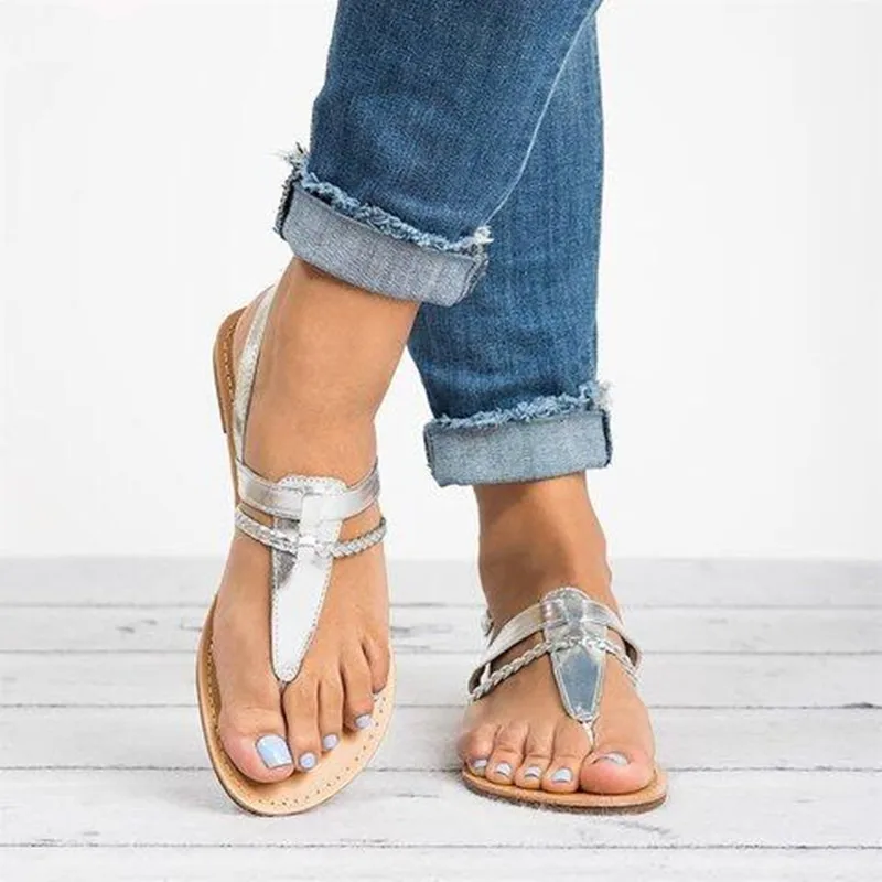 дешево Прямые продажи с фабрики, женские сандалии, 2019 летняя обувь,
женские сандалии на плоской подошве для пляжа, chaussures femme Clog,
большие размеры 43, по... Отзывы