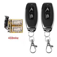 RF 2 Relay 433 Receiver Wireless Remote Control Learning DC 3.7V to 24V Micro Switch NO COM NC Transmitter RF 2 Relay 433 Receiver Wireless Remote Control Learning DC 3.7V to 24V Micro Switch NO COM NC Transmitter