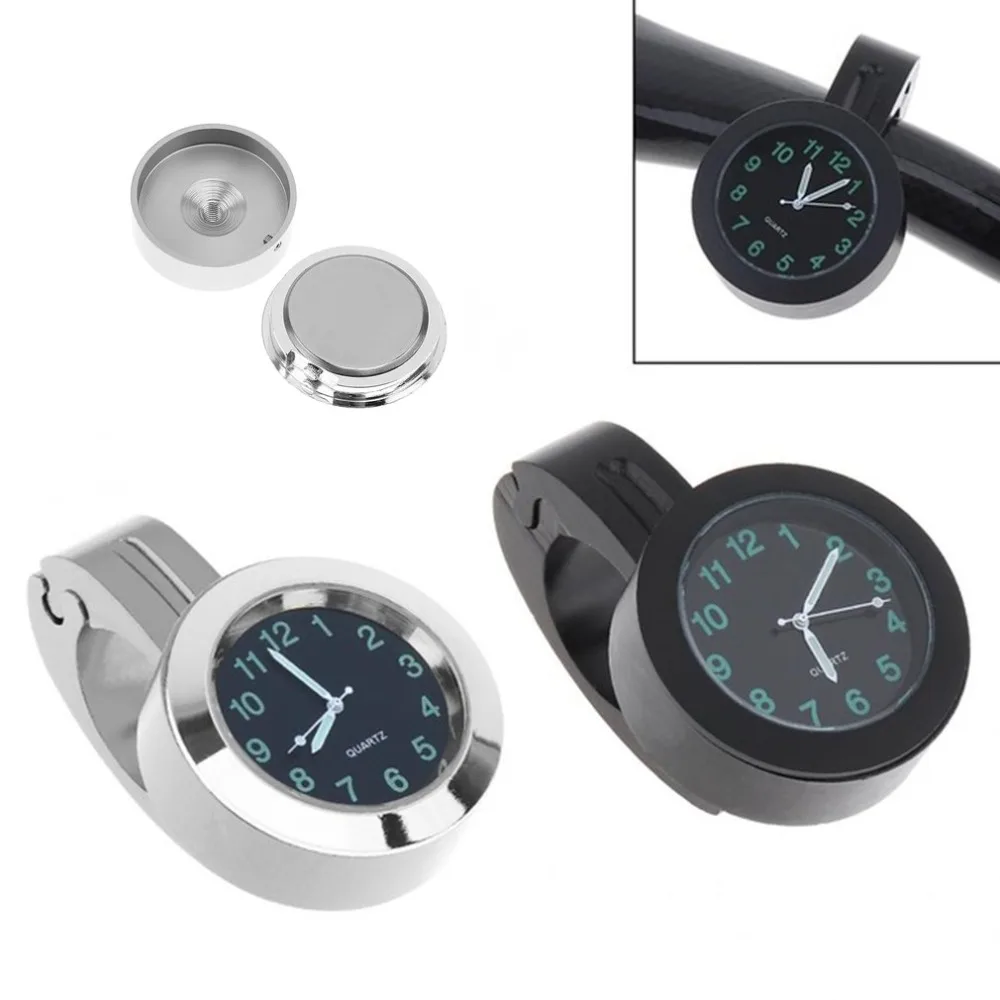 

Universal Waterproof Bike Watch Grow In Dark Clock Motorcycle Alluminum Alloy Dial Mini for Mounting Bicycle Handlebar