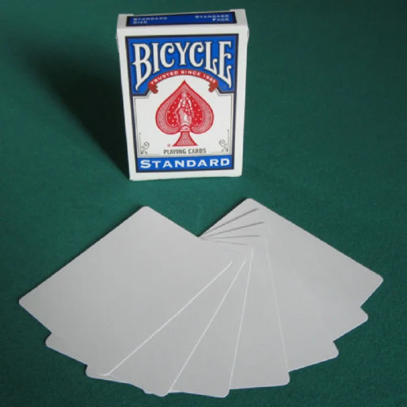 

1 Deck Bicycle Double Blank Playing Cards Gaff Magic Cards Poker Special Props Close Up Stage Magic Trick for Magician Free Ship