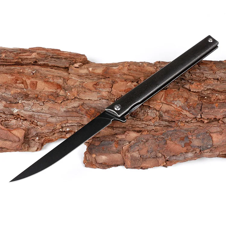 

High quality M390 blade front and back titanium alloy handle folding knife gift self-defense army knife tactical tools EDC