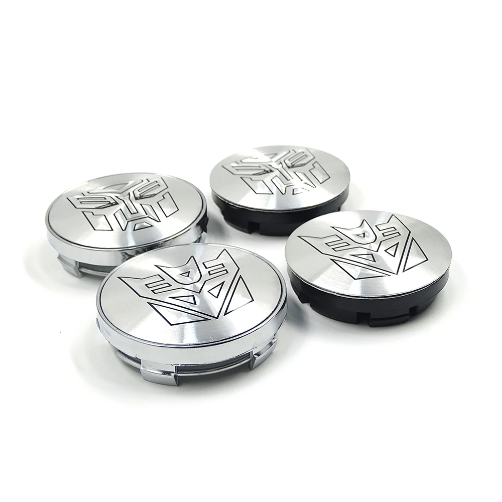 

Auto 56/60MM Car Emblem Wheel Center Hub Cap Wheel Badge Covers for Autobots Transformers Optimus Prime Decepticons Car Styling