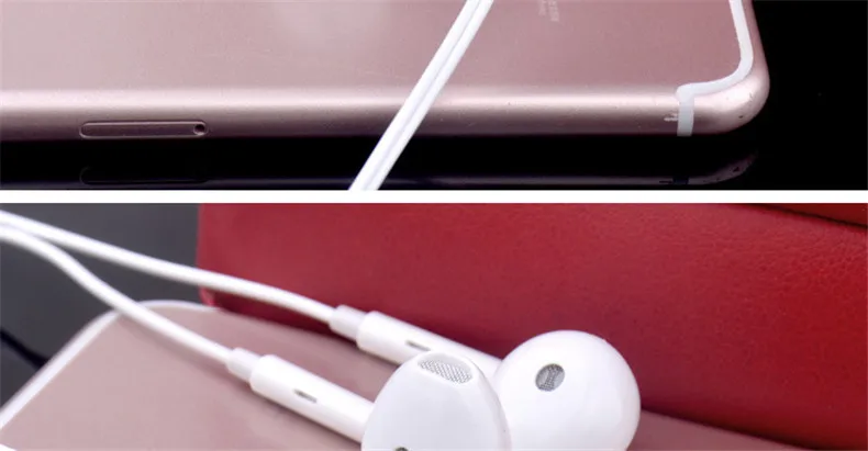 2 шт./лот, наушники-вкладыши, стерео наушники для apple iPhone 5, 5S, 5C, 6, 6 plus, samsung, наушники с HD микрофоном, fone de ouvido