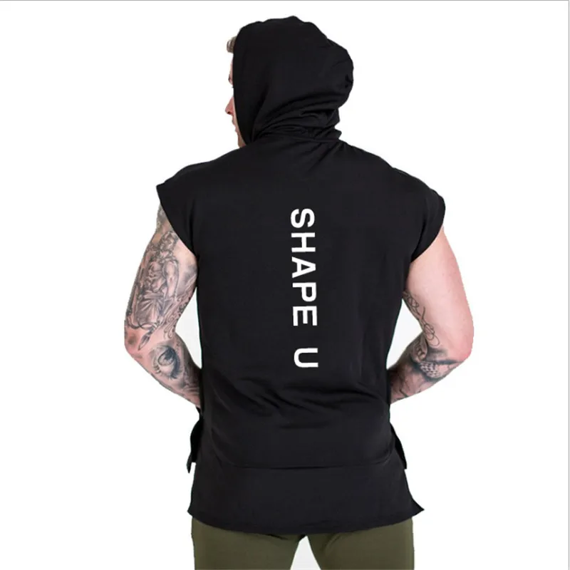 Fitness Men Gyms Hoodies Sweatshirt tank top (6)