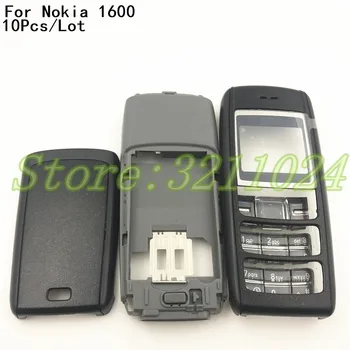 

10Pcs/Lot New For Nokia 1600 Full Complete Mobile Phone Housing Cover Case+English Keypad+Logo
