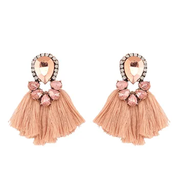 

Crystal Short Female Tassel Earrings 2018 New Arrival oorbellen voor vrouwen Fashion Jewelry brinco statement earrings 3B1029