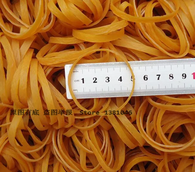 Wholesale Wide 5mm Industrial Strength Rubber Band Elastic Brown Heavy