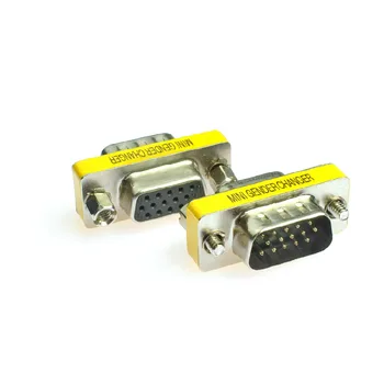 

100pcs 15pin VGA to VGA M/F M/M Connector Adpater for PC DHL free shipping