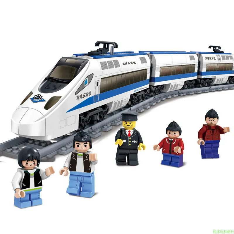 

KY98104 New 415PCS GBL Battery Powered Electric Train High-speed Rail DIY Building Block Gift toys for children