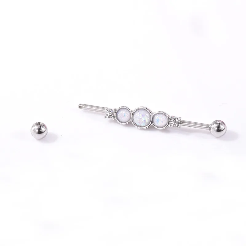 2019-Stainless-Steel-14Gauge-38mm-fake-opal-Industrial-Barbell-Ear-Stud-Body-Piercing-Earrings-Ear-Cartilage (1)