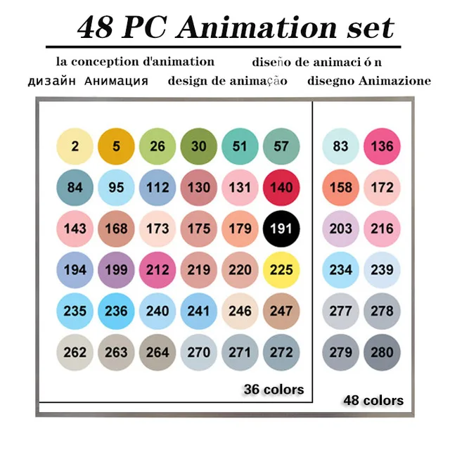 160 цветов, чернила на спиртовой основе, двуглавый художественный эскиз, маркеры, кисть, ручка, набор для художников анимация дизайн Манга - Цвет: H