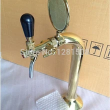 Один кран Кобра дизайн пивная башня Золотой латунный материал PVD покрытие пивная башня с охлаждающими линиями для домашнего пивоварения