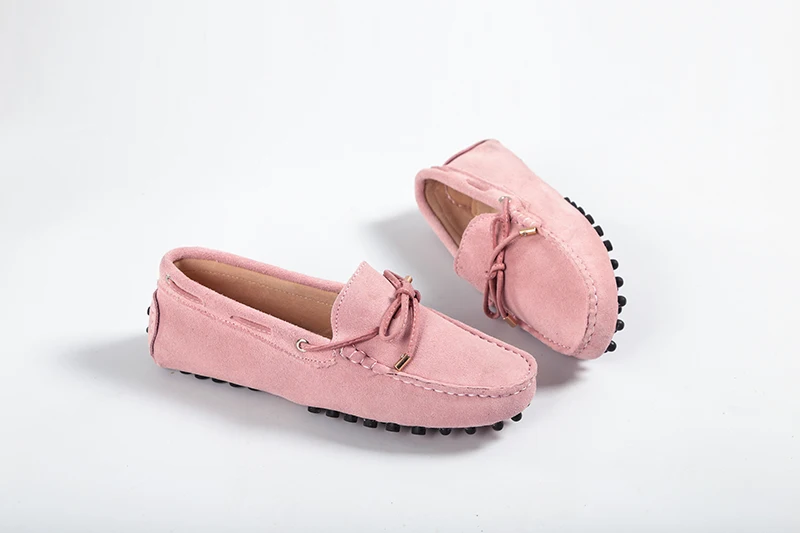 100% Genuine leather Women flats New Brand Handmade Women Casual leather shoes Leather Moccasin Fashion Women Driving Shoes