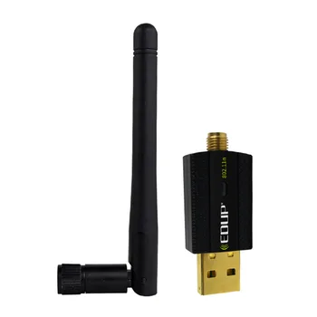 

EDUP EP-MS1581 300Mbps USB Wireless Wifi Adapter With High Gain 2dBi Antenna Network Card 300M wi-fi Dongle 100pcs/lot Free DHL