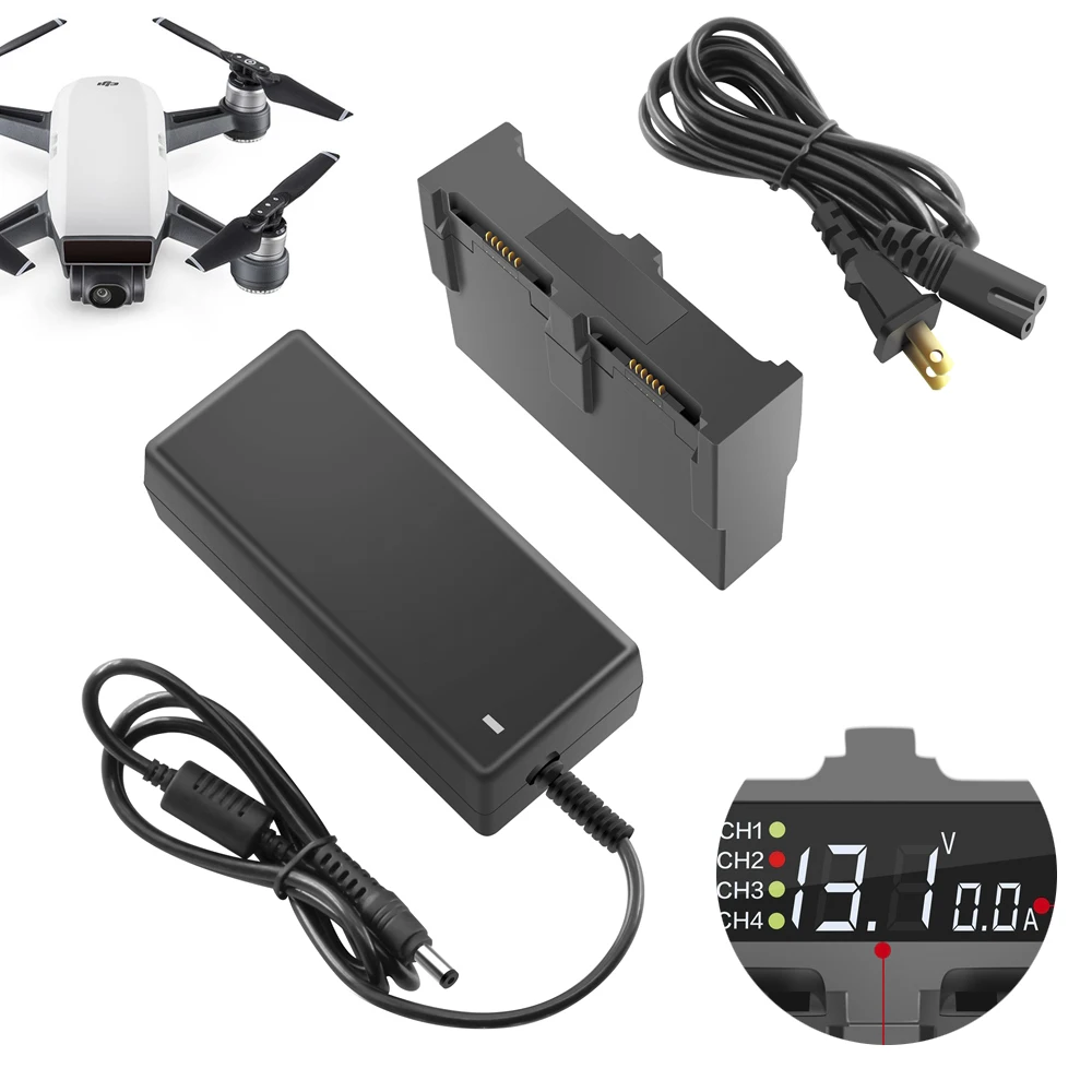 Battery Charger for DJI Spark Drone Parallel Fast Charging Hub DJI SPARK 4 in 1 Intelligent Flight Battery Manager Spare Parts цена Battery Charger for DJI Spark Drone Parallel Fast Charging Hub DJI SPARK 4 in 1 Intelligent Flight Battery Manager Spare Parts цены онлайн