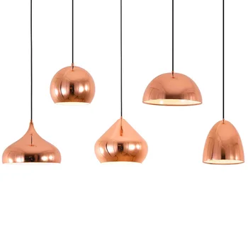 

Nordic Modern Rose Gold Pated pendant light Creative pendant Lamp For Dining Room Bedroom Living Room Home iron Led lamps
