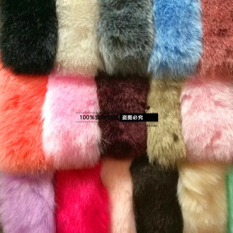 

50cm*90cm /piece artificial Rabbit fox fur 2.2cm length Cell phone Case Accessory Colorful DIY Decoration 0.7kg free shipping