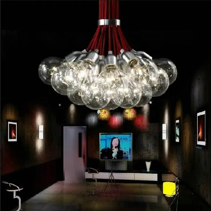 

New 19 Lights Idle Max Sea Urchins Glass pendant Light Lamp EMS dining room lights bar hone lighting ZL332