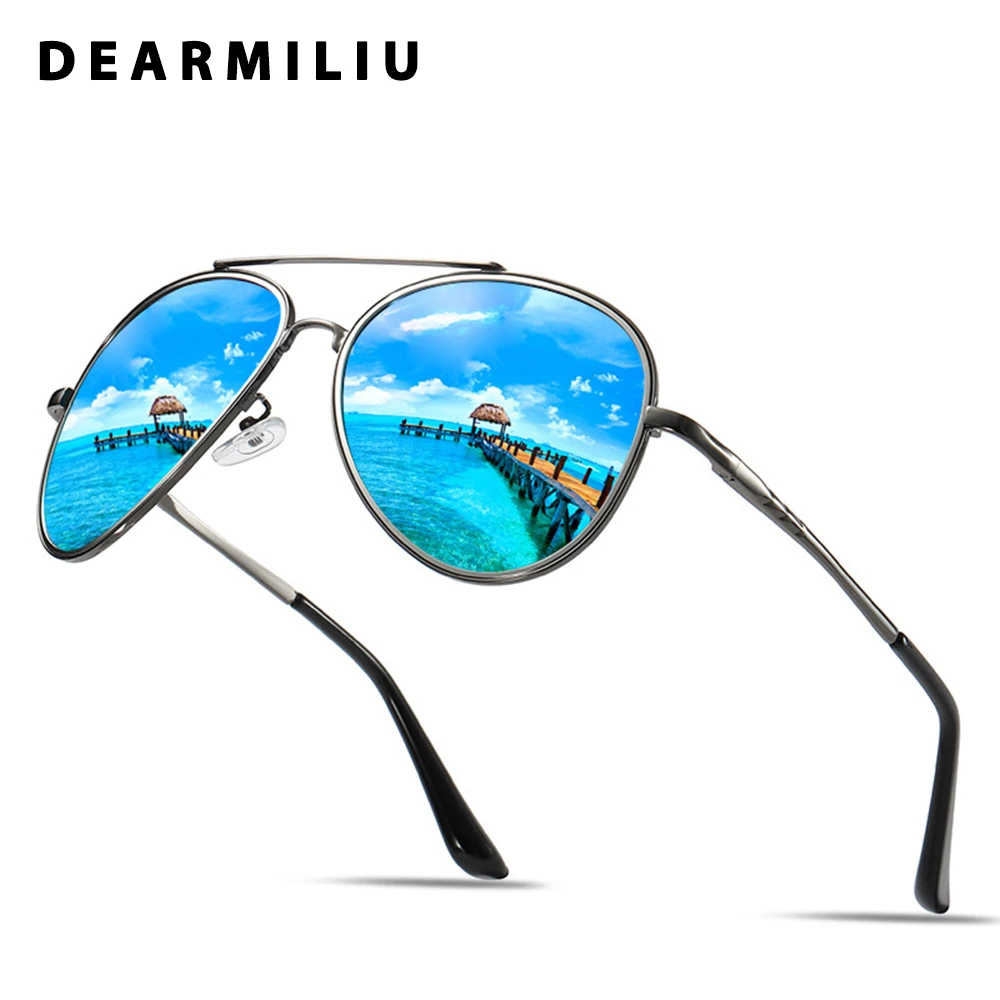 

DEARMILIU Retro Polarized Sunglasses Men/Women Driving Eyewear Accessories Pilot Sun Glasses Goggle UV400 Gafas De Sol For Men