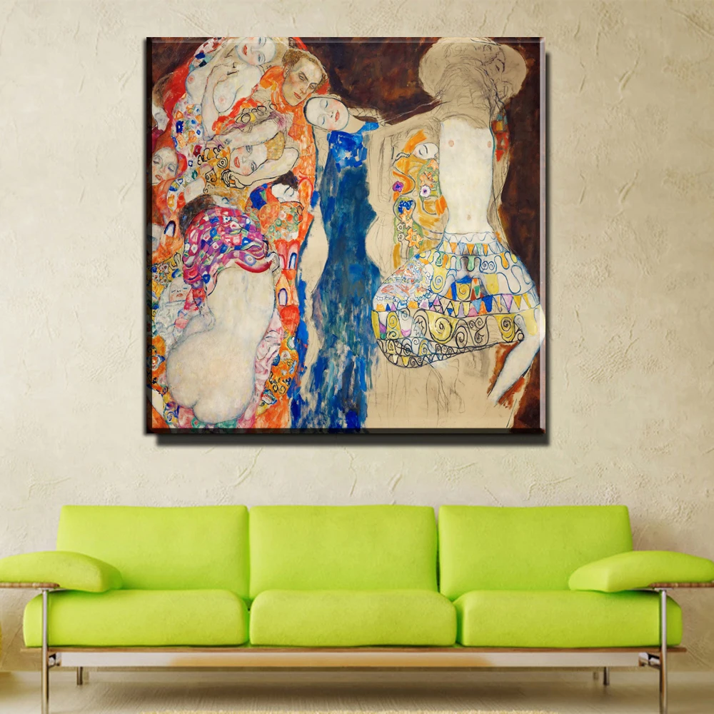 www.cinemas93.org : Buy ZZ754 home decorative canvas wall art Huge Gustav Klimt Giclee Print Canvas ...