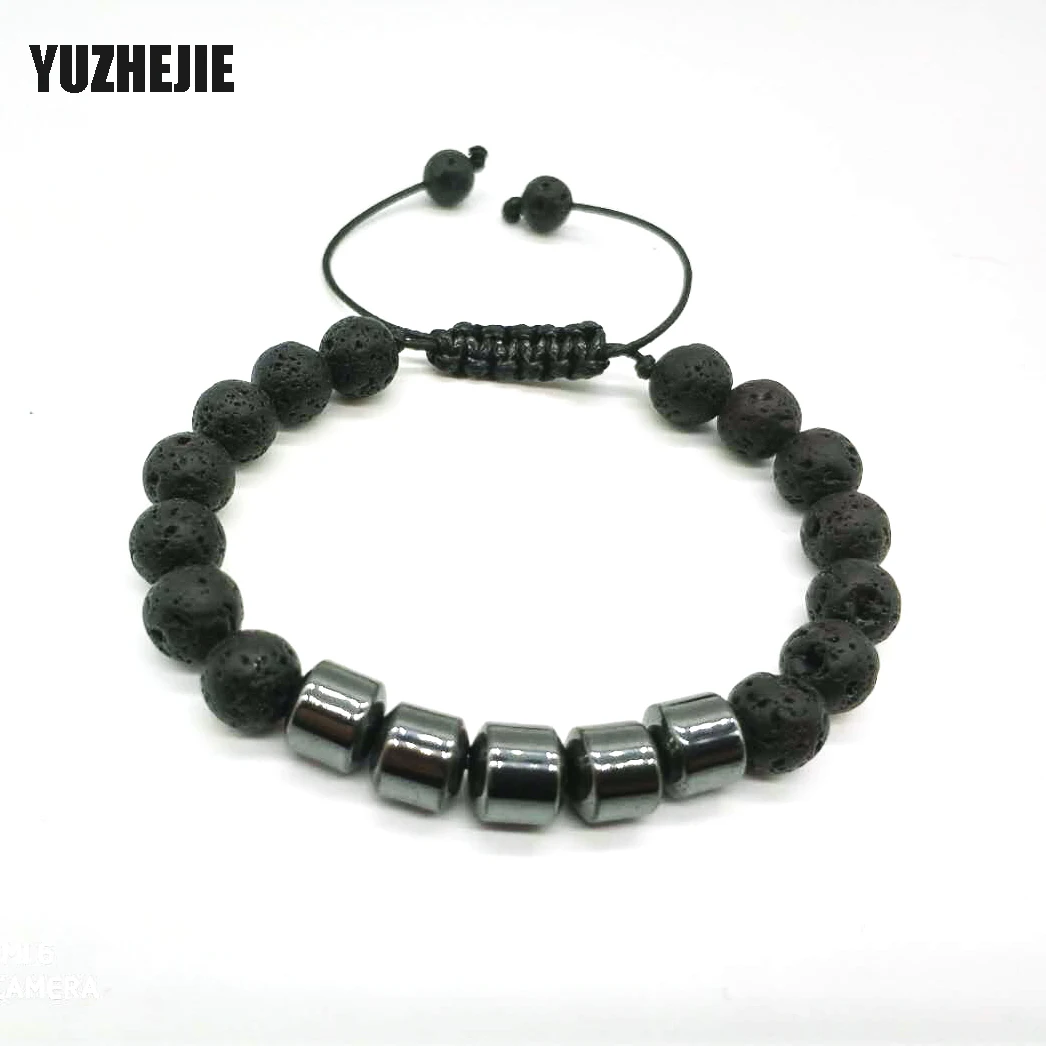 YUZHEJIE новые мужские браслеты и натуральный камень 8 мм матовые бусины Diy Высокое