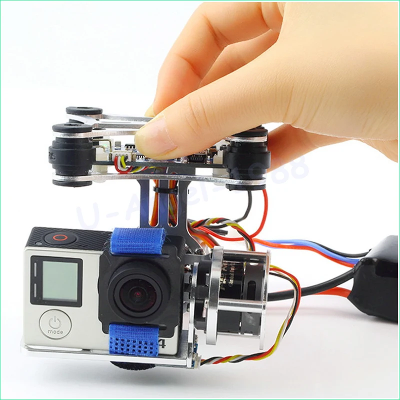 Goede Groothandel 1 stks super lightgopro cnc borstelloze camera gimbal w motoren amp; controller 160g voor phantom