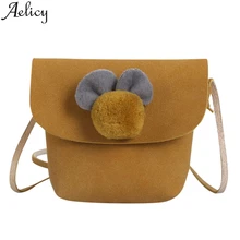 Aelicy/ Модные Женские однотонные сумки на плечо для маленьких девочек, сумки-мессенджеры, сумка для монет, мини-сумка через плечо, пакет для детей