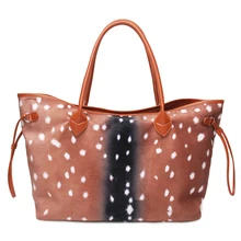 Фланелевая Сумка-тоут с оленем, заготовок, кошелек в горошек с оленем, большая Вместительная дорожная сумка с бесплатной доставкой, DOM1061123