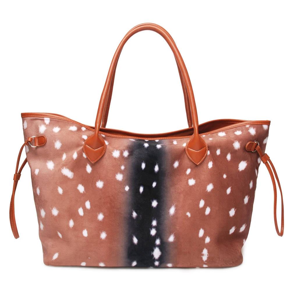 

Flannel Deer Tote Wholesale Blanks Polka Dot Deer String Purse Large Capacity Travel Bag With Free Shipping DOM1061123