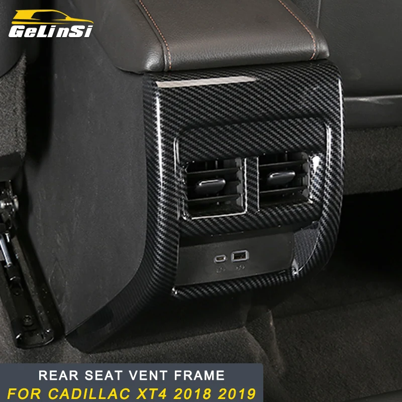 GELINSI Rear seat vent frame Rear air condition Stickers trim Cover
