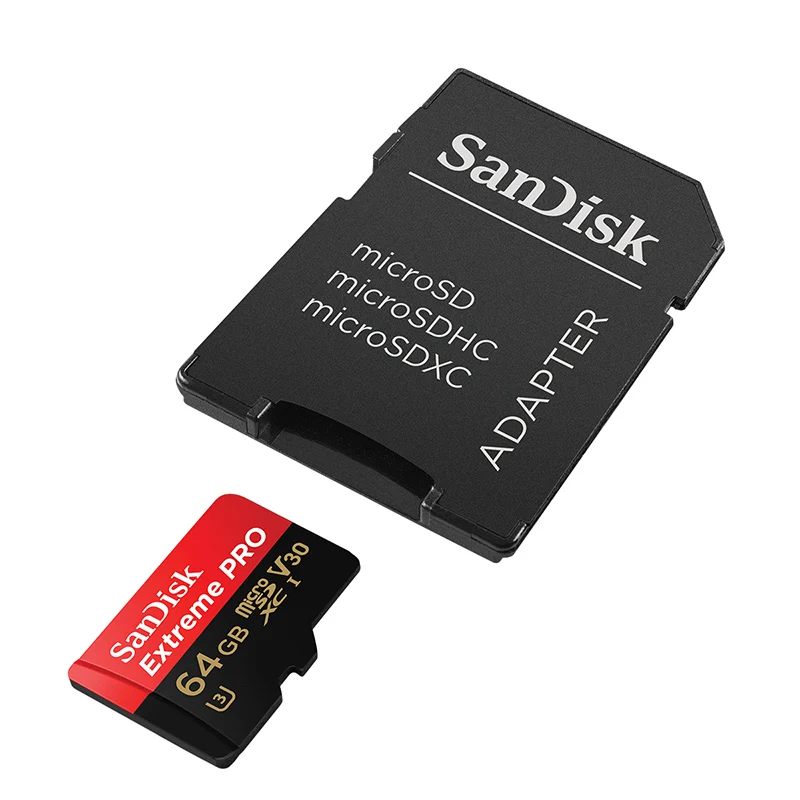 Двойной Флеш-накопитель SanDisk MicroSD карты 128 Гб карта памяти 64GB TF флеш-карта 256 Extreme PRO UHS-I C10 U3 A2 V30 SDXC 4K HD для Камера 170 МБ/с