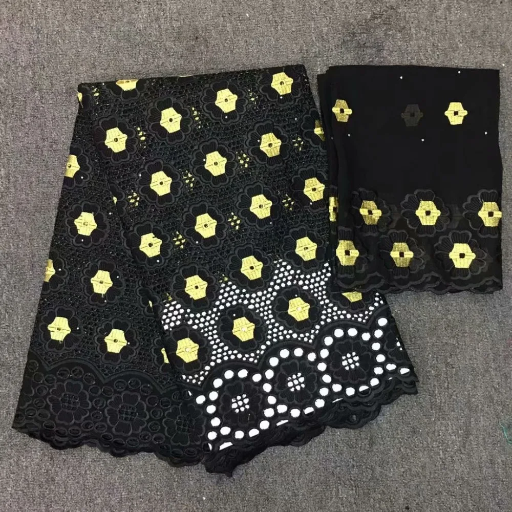 great quality embroidered holes with stones swiss 100 cotton fabric