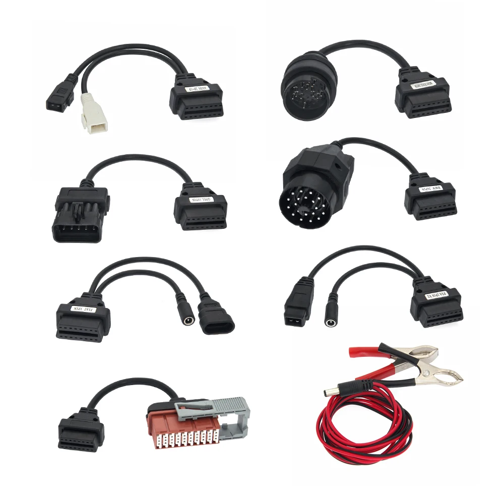 8PcsCar Cable OBD full set car cables diagnostic Tool Interface cable