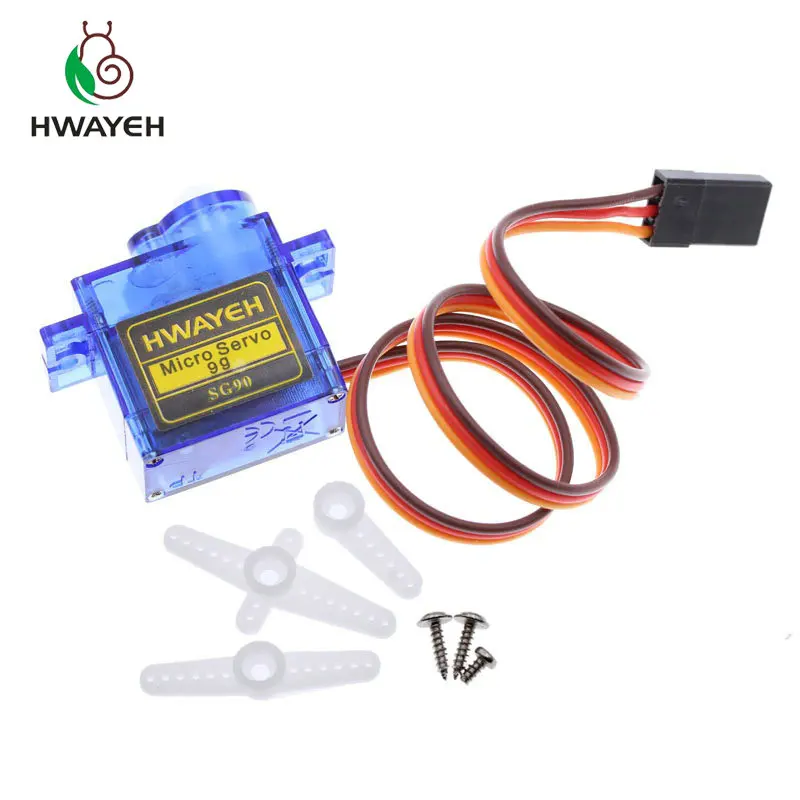 10 шт. HWAYEH Rc Mini Micro 9g 1 6 кг сервопривод SG90 Для arduino RC 250 450 6CH для вертолет самолет